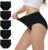 NUOZA Mutande Donna Cotone Vita Alta Slip Pacco da 5 Intimo Culotte Donna Mutandine Elastico Pancia Piatta Underwear – B0DR8C3F4T