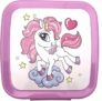 Fackelmann Lunch Box Quadrato “Unicorni” 1.43L, 13,5×12,5×8,5 cm – Portamerenda Bambini in PP con Clip – Ideale Scuola, Gite -Contenitore merenda, Lavaggio a Mano, Linea Mini Cooking – B0FFT2FNTC