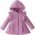 Cappotto in Pile Calda per Bambina Giacca con Cappuccio in Cotone – B0HF5745HL