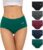TANSTC Mutande Slip Donna Cotone Vita Alta Culotte Donna Comode Elasticizzato Sexy Intimo, Pacco da 5 – B0BWN4BVF5