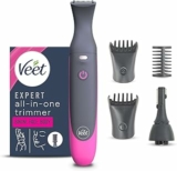 Veet Expert All-In-One Trimmer, Rasoio elettrico donna, Viso e parti intime, Epilatore elettrico donna 100% waterproof, 2 testine e 3 pettini guida, Rasatura ad alta precisione, Cordless – B0DY1WBYFY