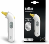 Braun ThermoScan 3 Termometro auricolare, Misurazione rapida di 1 secondo, Indicatore di febbre audio, Display digitale, Adatto a neonati e bambini, Marchio #1 tra i dottori 1, IRT3030 – B01IBL6MPQ