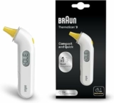 Braun ThermoScan 3 Termometro auricolare, Misurazione rapida di 1 secondo, Indicatore di febbre audio, Display digitale, Adatto a neonati e bambini, Marchio #1 tra i dottori 1, IRT3030 | Indicatore di febbre audio | Display digitale | Adatto a neonati e bambini | Marchio n.1 tra i dottori1 | IRT3030 – B01IBL6MPQ