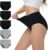 NUOZA Mutande Donna Cotone Vita Alta Slip Pacco da 5 Intimo Culotte Donna Mutandine Elastico Pancia Piatta Underwear – B0DRCS4JQL