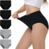 TANSTC Mutande Slip Donna Cotone Vita Alta Culotte Donna Comode Elasticizzato Sexy Intimo, Pacco da 5 – B0BWN4BVF5