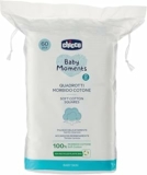 Chicco Baby Moments Quadrotti Morbido Cotone, Pulisce Delicatamente e Accarezza Morbidamente, Baby Skin, Bianco, 60 Pezzi, 0+ Mesi – B07DBNWPBN
