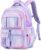 Tanou Zaino Bambina Elementari Zaino per Ragazze, Traspirante Cartella Scuola Elementare Bambina di 7-12 anni, Impermeabile Nylon Grande Zaini Bambini per la Scuola, Viola – B0CP1T83J1