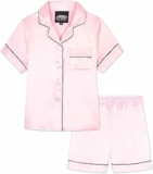 CityComfort Pigiama Bambina Corto Pigiami Estivi Ragazza Set Pigiami Raso 2 Pezzi Camicia con Bottoni Abbigliamento da Casa Traspirante Idea Regalo – B0963RDQDR