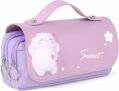 Vicloon Astuccio Portamatite, Multifunzione Astuccio Scuola Matite di Grande Capacità, Astucci Cancelleria Tela Porta Penne Scuola Trucco Borsa per Bambina Ragazze Ragazzi Studenti – B0B4S8HWJ4