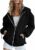 Generico Felpa Donna con zip e cappuccio Con Cappuccio Casual Morbida Tasche Full Zip Design Hooded Style Practical Pockets per Sportiva Casual In Stile College – B0H9SFP97X