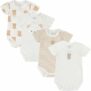 Chicco, Body Neonato e Neonata, Set di 4 Body con Maniche Corte in 100% Cotone, Unisex Bambino e Bambina 0-24 Mesi, Designed in Italy – B0DM9NBC8Q