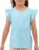 KAKU NANU Maglietta Bianca Bambina T Shirt Tinta Unita 3-10 Anni Cotone Ruffle Top Estivi Ragazza Rosa Azzurra Gialla Viola – B0F21D75V7