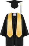 Generico Set Toga e Tocco per Bambini 2-12 Anni Costume da Laureato con Stola Cappello e Nappina 2026 Abito Diploma per Asilo Scuola Materna e Primaria Kit Completo Graduazione 4 Pezzi – B0GYHPD2P3