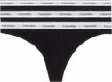 Calvin Klein Perizoma Donna CK Confezione 3 Capi Thong Elastico a Vista Cotone Elasticizzato Articolo QD5209E – B0C8FBPFLN