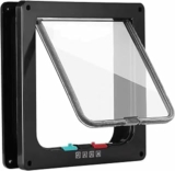 Sportello per gatti, con chiusura magnetica a 4 vie, facile installazione, porta per animali domestici da parete, porta in legno, porta interna in legno Upvc, pareti in mattoni, porte in – B0GDZVJ1VN
