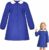DiULi Grembiule Scuola Elementare Bambino Blu con Chiusura Bottoni, 8A – B0GVPGHWGN