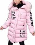 ShallGood Cappotto invernale da ragazza giacca piumino autunno inverno cappotto con cappuccio caldo per bambini parka outerwear lungo capispalla giacca per bambini – B07K2XHNC9