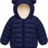 amropi Bambini Ragazze Cappotto con Pelliccia Cappuccio Inverno Parka Piumino Giacca per 5-13 Anni – B0B76JB31K