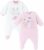 Chicco Set di 2 Tutine Neonato e Neonata in Morbido Tessuto, Abbigliamento Bambino e Bambina 0-24 Mesi, Designed in Italy – B08XJVR7BL