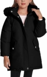 FEOYA Ragazza Giubbotto Resistente All’Acqua Pesante Bambina Piumino Invernale Pile Bambini Giacca Da Sci Impermeabile Giaccone Parka Da Neve Lungo Teddy 3-11 Anni – B0FK4M67X8