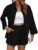 Completo Donna 2 Pezzi Camicia a Maniche Lunghe in Puro Colore con Pantaloncini Elegante Casual Estivo da Spiaggia Lavoro Vacanza – B0GK8VR9HJ