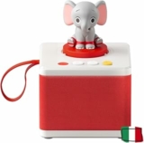 FABA Raccontastorie, Cantastorie per Bambini con contenuti Audio da 0 a 10 Anni, Cassa Audio con Personaggio Sonoro Ele l’Elefante, Gioco educativo Musicale, Versione Italiana – B07YF3JY7J