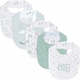 Chicco, Set mit 5 Lätzchen für Jungen und Mädchen aus weicher Baumwolle, Einheitsgröße, Designed in Italy – B0DM9P3TT2