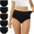 FALARY Mutande Vita Alta Donna in Cotone, Pacco da 5 – B07Z9V1638