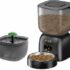 Fontanella per Gatti Acciaio Fontana Gatto: Fontana per Gatti Automatico – 2.6L Fontanella Gatto – Dispenser Acqua Gattis Silenziosa – Distributore Acqua Cani con Cavo – con 8 Filtris + 8 Spugnes – B0GYDDRDQY