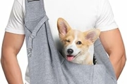 Borsa da Viaggio per Cani, Regolabile Borsa da Viaggio per Cani Piccola, Reversibile Borsa a Tracolla Porta Animali Domestici, per Cane/Gatto Fino a 7.5 KG, per Viaggio, Ciclismo, Passeggiata – B0DFYLZ8XH