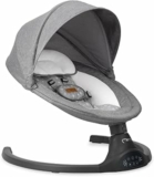 MoMi KENANI Sdraietta per bambini fino a 9 kg, pieghevole, con telecomando e Bluetooth, batteria ed elettricità, cintura di sicurezza a 5 punti, protezione parasole, zanzariera – B09WDX3TJ4