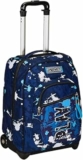 Seven Trolley Fisso, SpottyBlue, Blu, 2 in 1, Doppio Uso, Trolley e Zaino, Zaino Scuola Viaggio, Bambino Ragazzo – B0D2LPCY9W