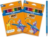 Bic Kids Matite Colorate, Evolution Ecolutions, Ottime Per La Scuola, Matite Triangolari Per Bambini, Colori Assortiti, 18 Unità, Confezione Da 2 – B07D1CHWFS