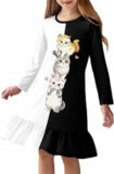 Arshiner Camicia da Notte Bambine Pigiama Maniche Lunghe per Bambini Abito da Notte con Scollo Trapezio Rotondo Invernale per Ragazze Girls Nightgown 4-12 Anni – B0FGXLC7TZ