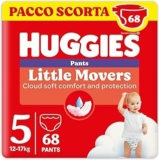 Huggies Little Movers Pannolini Mutandina Taglia 5 (12-17 Kg), Ultra assorbente, Protezione completa, 68 Pz – B01NCYYMPL