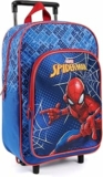 PERLETTI Zaino Trolley Spiderman per Bambino Rosso e Blu – Trolley Bimbo Scuola Materna e Asilo Uomo Ragno – Zainetto con Ruote Bimbi Marvel Spider Man con Pratica Tasca Frontale – 36x25x12 cm – B08TRN36BH