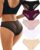 ALL OF SHE Confezione da 5 Slip Donna Pizzo Mutande Donna Senza Cuciture Biancheria Intima Femminile Slip Sexy con Pizzo Traspirante Multipack S-XL – B0FC5MLNT7