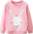 FILOWA Felpa per Bambina, Ragazza Unicorno Ricamo Pullover Maglione Cotone Manica Lunga Maglietta Casual Top, Bambine e Ragazze Senza Cappuccio Felpe 2-7 Anni, Rosa/Gris – B0D8T99NCQ