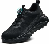 QQSQ Scarpe Antinfortunistiche Uomo Scarpe da Lavoro Donna Leggere Traspiranti Comode Sneakers Antiscivolo Scarpe Sicurezza con Punta in Acciaio Regolazione Rapida dei Lacc – B0FSXQQL7L