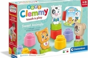 Clementoni Soft Clemmy – Sweet Animals, Play Set Bambini 6-36 Mesi, con 6 Mattoncini per Costruzioni e 3 Personaggi, Gioco Prima Infanzia Made in Italy, per Stimolare i Sensi dei più Piccoli, 17849 – B0BV7JY14R