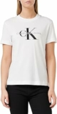 Calvin Klein Donna T-shirt Maniche Corte Core Monologo Scollo Rotondo – B09R2C2VHG