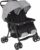 Graco – DuoRider™ Passeggino Doppio leggero con due sedute affiancate, dalla nascita fino a circa 3 anni (max 15 kg), si chiude con una sola mano, Steeple Gray – B0CHW9NXLV