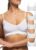 POMPEA 5 Pezzi Reggiseno Senza Ferretto Invisibile, Brassiere Seamless in Morbida Microfibra con Spalla Stretta, Effetto Seconda Pelle – B09HRQP485