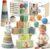 Anook Giochi Neonato 6-9-12 Mesi, 6 in 1 Giochi Montessori 6 Mesi | Giochi Sensoriali per Neonati con Giochi Impilabili ,Scatola di Fazzoletti,Cubi di Forme da Smistare,Regalo Neonato 6-12 Mesi – B0H1RMCVJH
