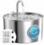 Fontanella per Gatti Acciaio: Fontana per Animali Domestici – 2.2L Fontanella Gatto – Super Silenzioso Dispenser Acqua – Mantiene l’acqua Fresca – con 6 Filtris + 3 Spugne – B0DDC9S5R4