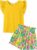 Arshiner Set di Abbigliamento per Ragazze T-shirt Estiva Pantaloncini Completo Bambini Cotone Maniche Volant Set di Abbigliamento per il Tempo Libero Moda Due Pezzi Ragazze con Tasca 6-14 Anni – B0GT48KXML