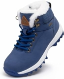 Mishansha Scarpe invernali per bambini, con calda imbottitura, taglia 24-36, Marrone classico – B09F5TMSFG