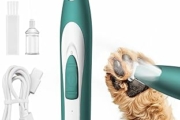 oneisall Regolabampa con luce a LED, trimmer per cani lama larga 20 mm, trimmer per zampe di animali domestici 35 dB, a basso rumore, senza fili, per cani di piccola animali, Verde – B0F939K9S8