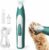 oneisall Regolabampa con luce a LED, trimmer per cani lama larga 20 mm, trimmer per zampe di animali domestici 35 dB, a basso rumore, senza fili, per cani di piccola animali, Verde – B0F939K9S8