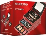 Deborah Milano – Trousse Set Regalo Donna Make Up Jewel Box, Kit Mascara e Matita Occhi, Labbra, Palette di Ombretti, Rossetti, Gloss e Polveri Viso dai Diversi Finish e Colori, in Carta FSC – B0DHL7V69S